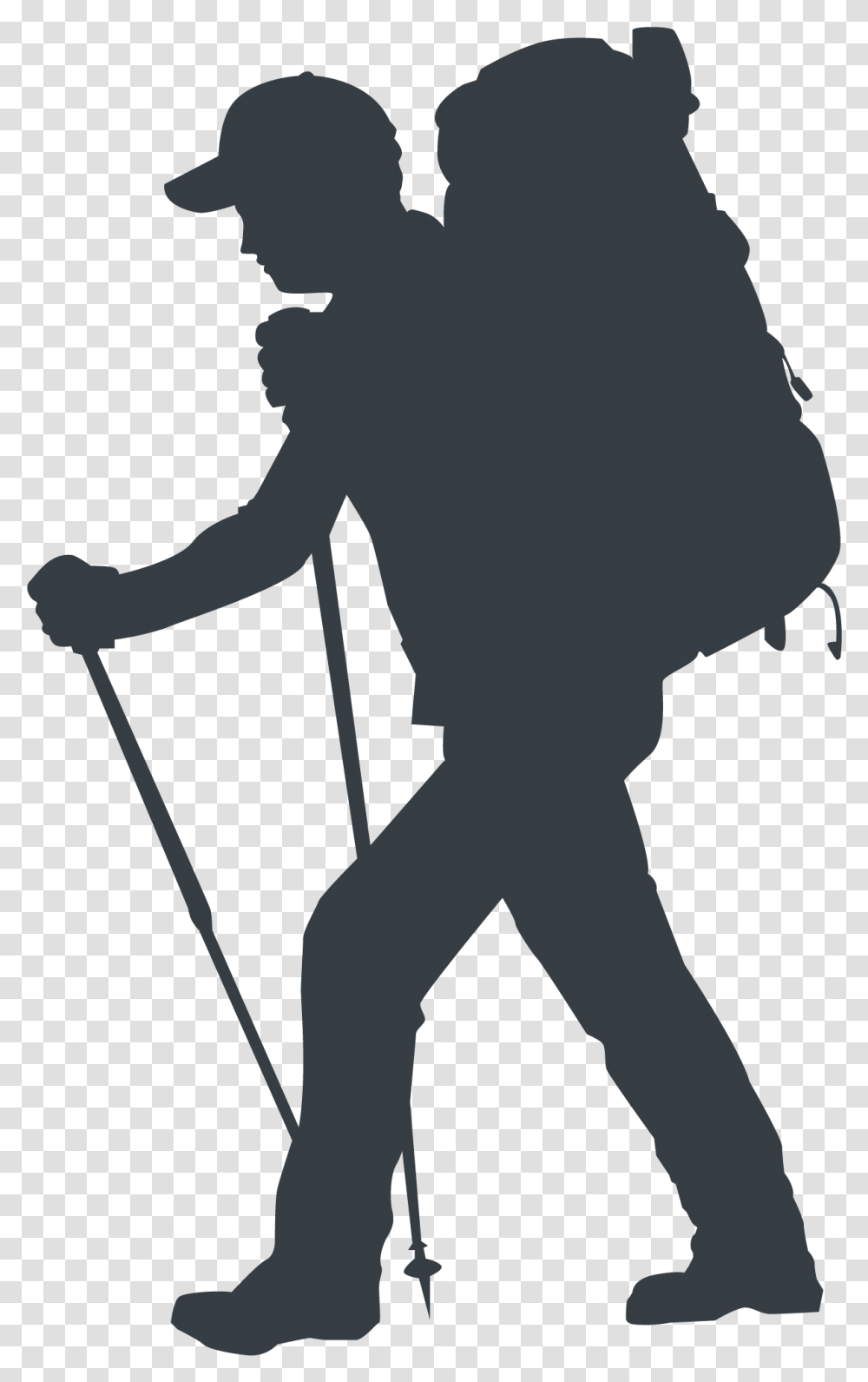 Hiking Active & Safe Hiking People Silhouette, Person, Human, Ninja, Leisure Activities Transparent Png