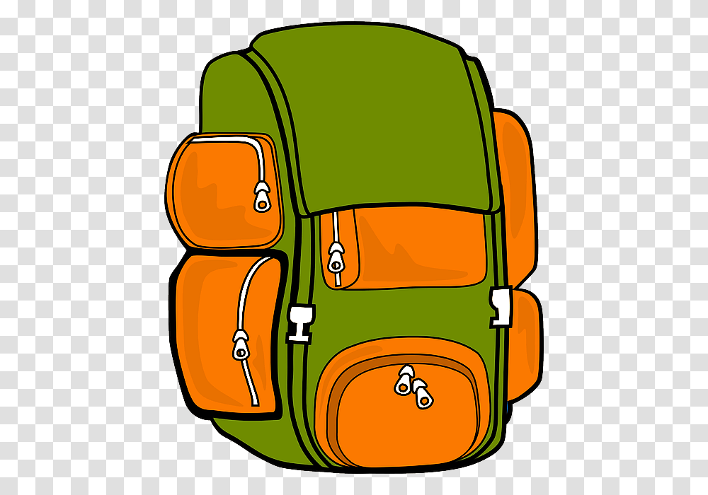 Hiking Backpacking Clip Art, Bag Transparent Png