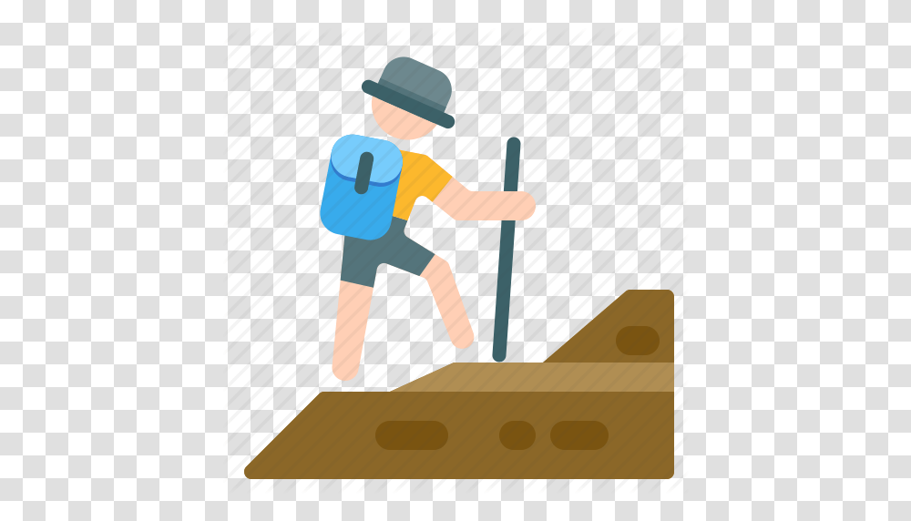 Hiking Clipart Adventure Sport, Person, Hat, Standing, Outdoors Transparent Png