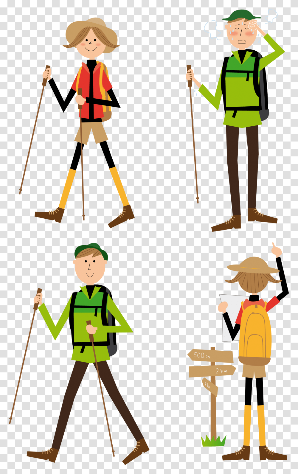 Hiking Clipart Walker, Person, Poster, Advertisement Transparent Png