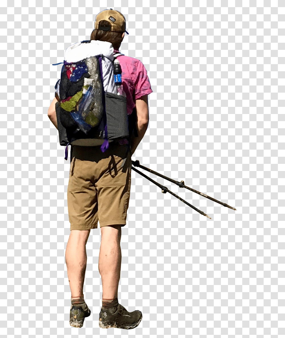 Hiking Hd People Hiking, Shorts, Person, Helmet Transparent Png