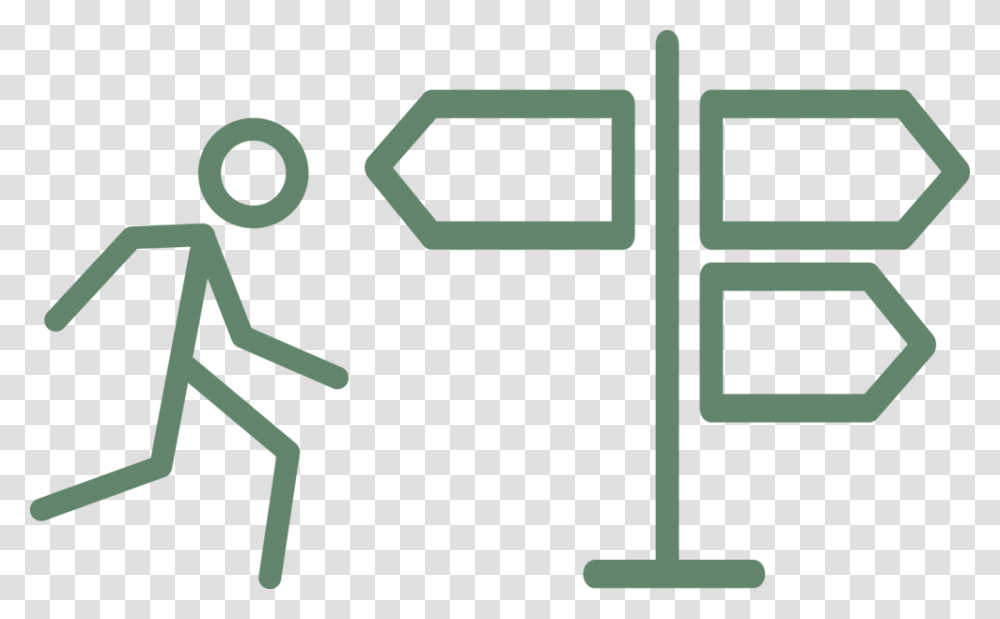 Hiking Icon, Cross, Clock Transparent Png