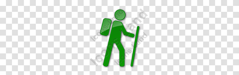 Hiking Plain Green Icon Pngico Icons, Hand Transparent Png