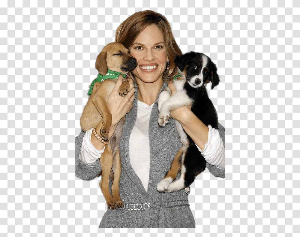 Hilary Swank With Pets Hilary Swank, Canine, Mammal, Animal, Hound Transparent Png