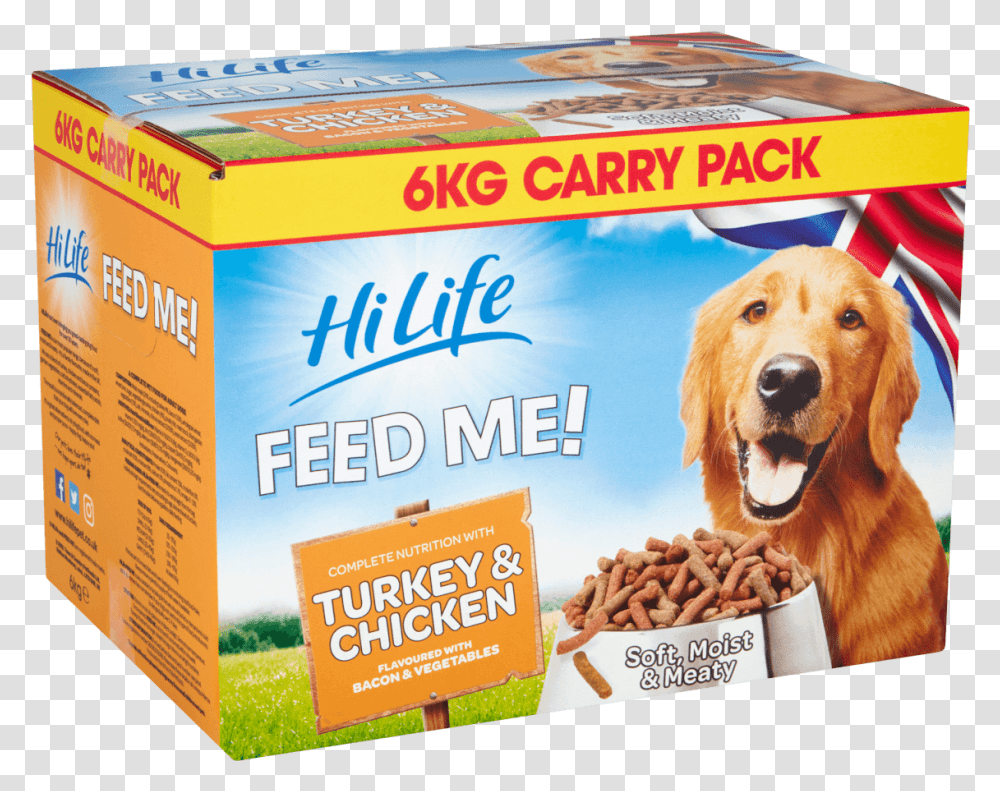 Hilife Feed Me With Turkey Amp Chicken Flavoured With Dog Food, Golden Retriever, Pet, Canine, Animal Transparent Png