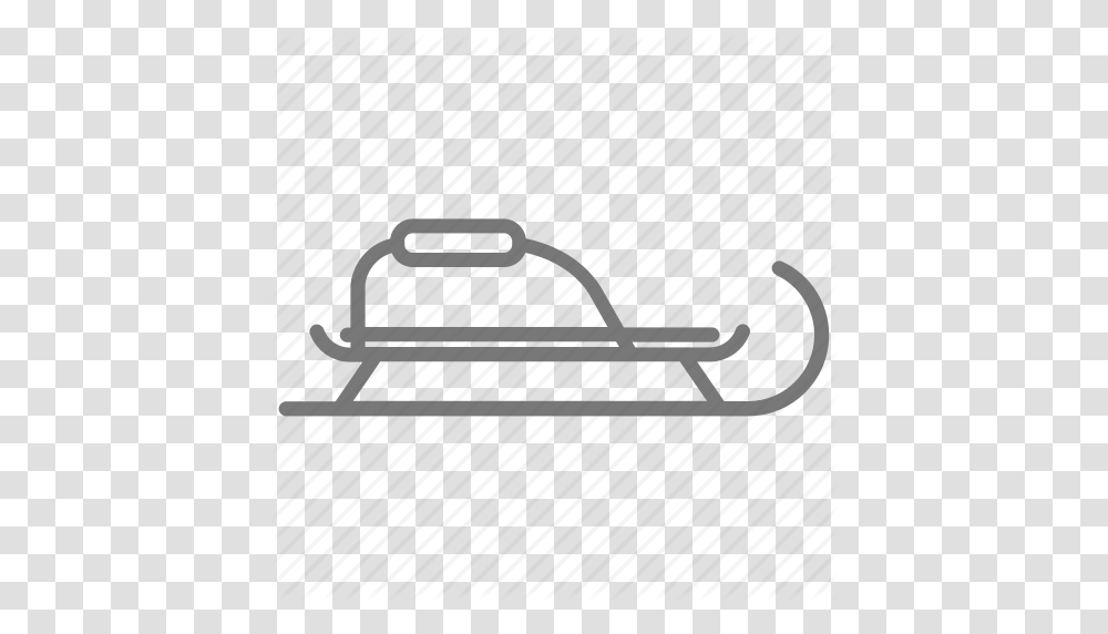 Hill Ice Sled Snow Toboggan Icon, Bumper, Vehicle, Transportation, Chair Transparent Png