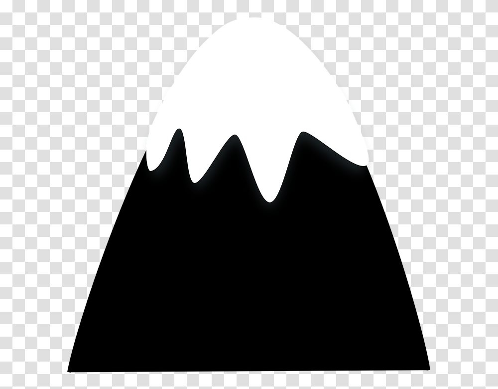 Hill Snow Mountain Top Cartoon Black Cartoon Snow Covered Mountain, Batman Logo, Trademark, Arrowhead Transparent Png