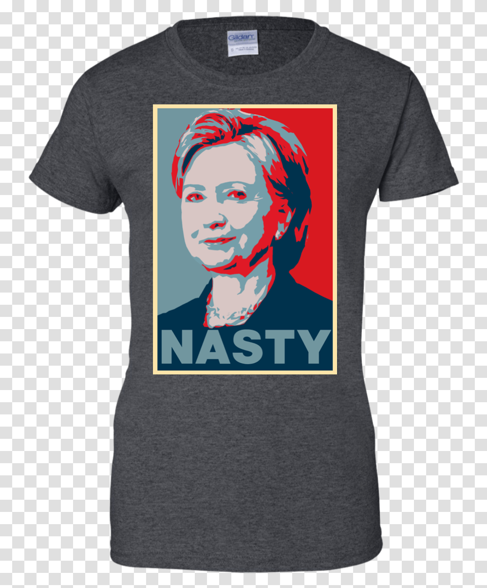 Hillary Clinton A Nasty Woman Vote Nasty In Quotes T Shirt One Peace, Apparel, T-Shirt, Person Transparent Png