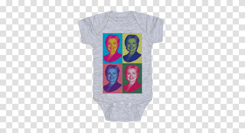 Hillary Clinton Baby Onesies Lookhuman, Apparel, Person, T-Shirt Transparent Png