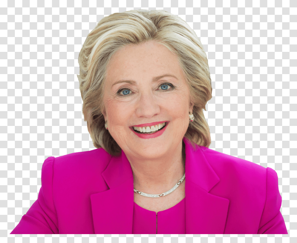 Hillary Clinton Background Hillary Clinton, Person, Female, Face, Necklace Transparent Png