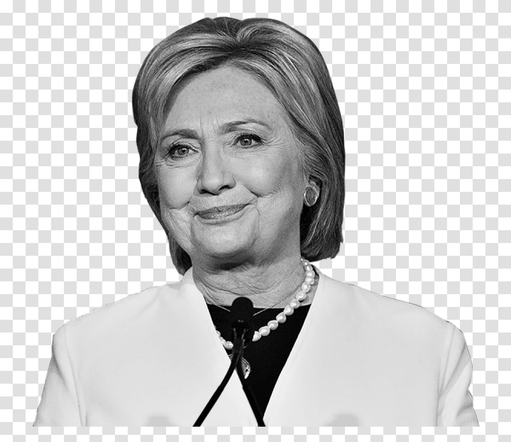 Hillary Clinton Black And White, Face, Person, Smile, Crowd Transparent Png