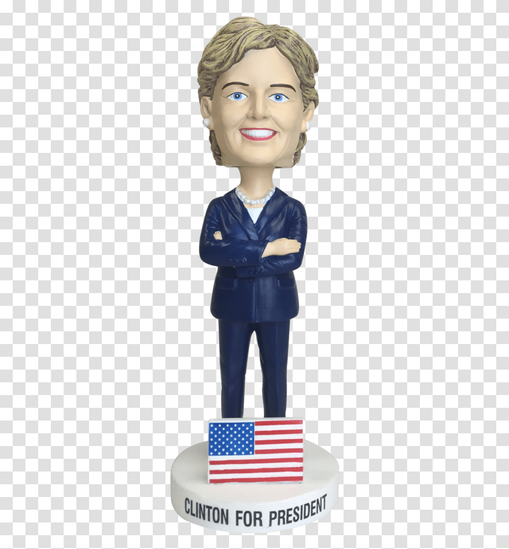 Hillary Clinton Bobblehead Political Bobbleheads, Person, Female, Suit Transparent Png