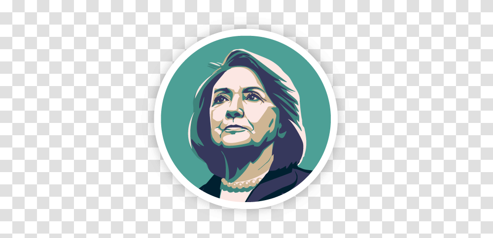 Hillary Clinton, Celebrity, Face, Person, Label Transparent Png