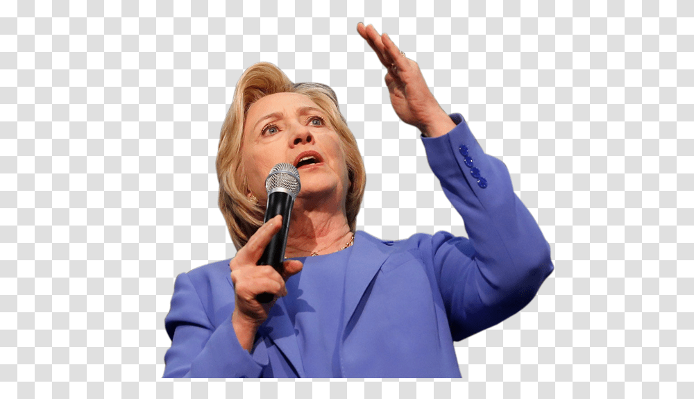 Hillary Clinton, Celebrity, Person, Microphone, Audience Transparent Png