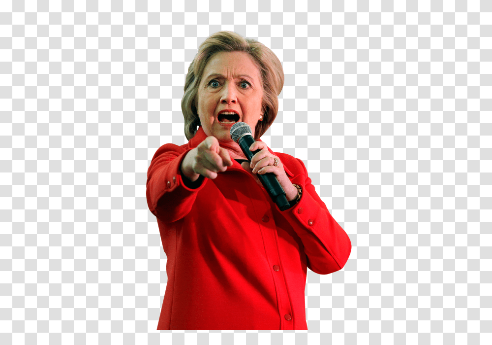 Hillary Clinton, Celebrity, Person, Microphone Transparent Png