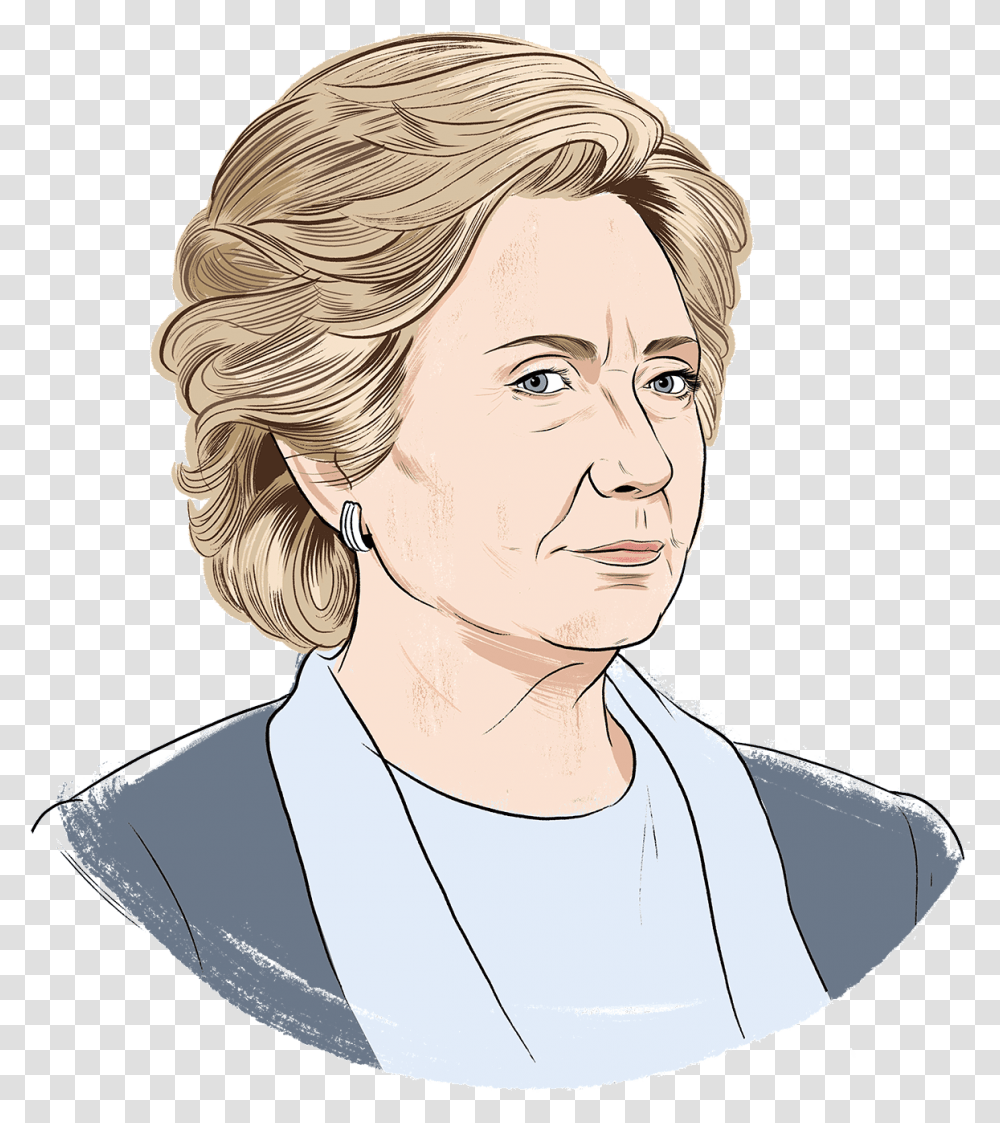 Hillary Clinton Head Hillary Clinton, Person, Face, Portrait Transparent Png