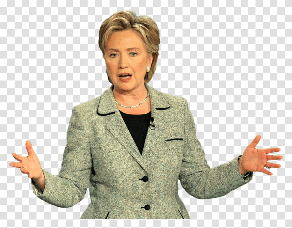 Hillary Clinton Hillary Clinton White Background, Person, Blazer, Jacket Transparent Png