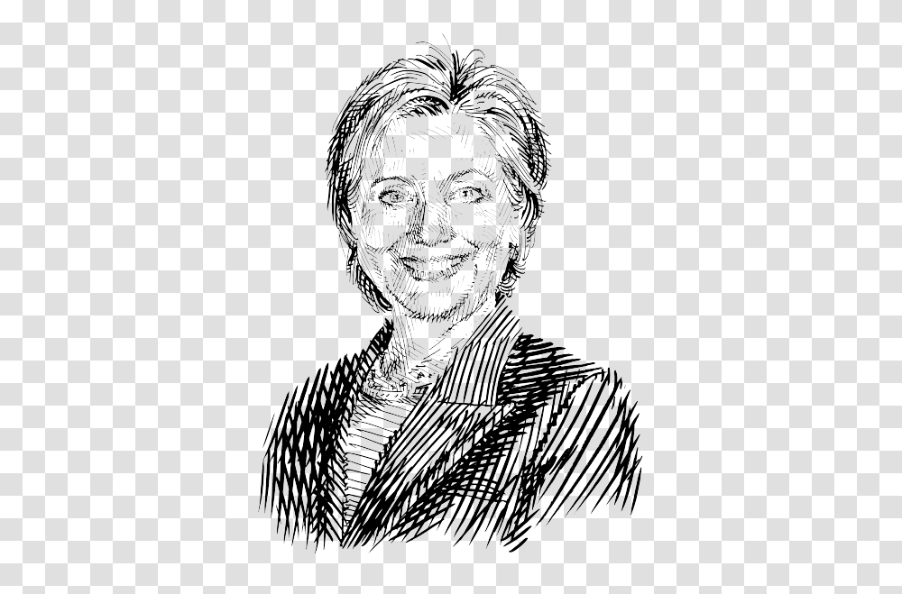 Hillary Clinton, Person, Human, Drawing Transparent Png