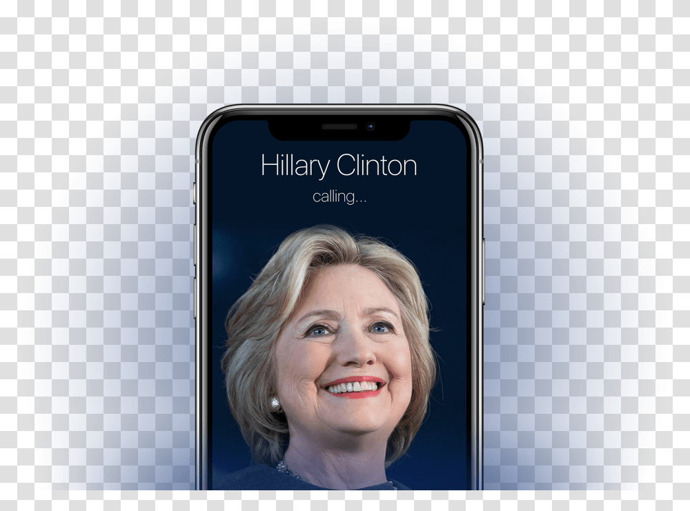 Hillary Clinton, Phone, Electronics, Person, Human Transparent Png