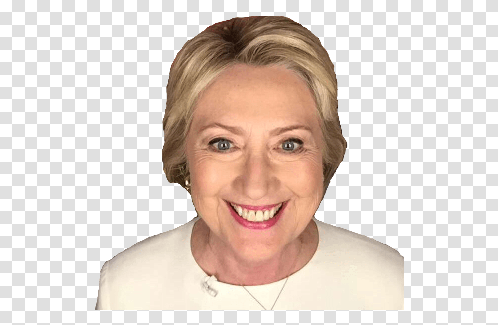 Hillary Clinton Snapchat Hi Everybody Coworker No One Likes Meme, Face, Person, Accessories, Necklace Transparent Png