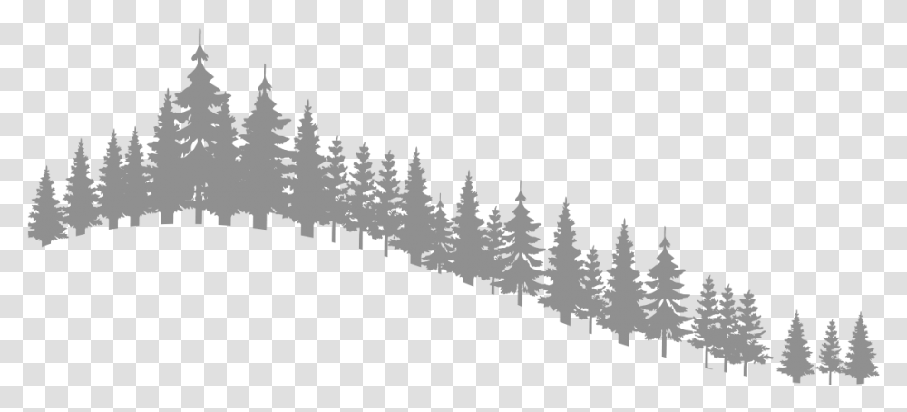 Hills Clipart Snowy Free For Shortleaf Black Spruce, Tree, Plant, Silhouette, Flock Transparent Png