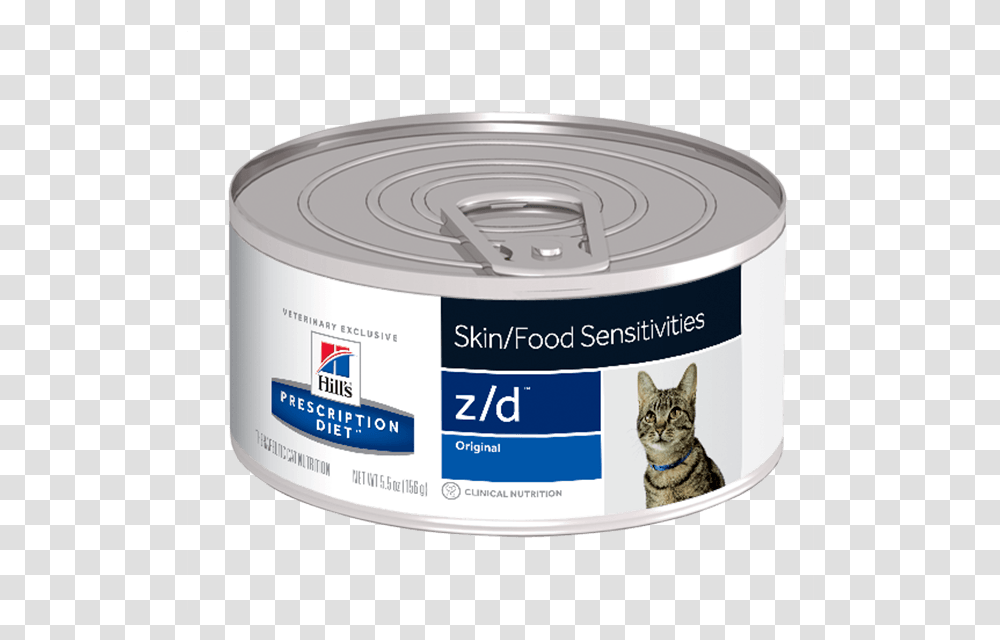 Hills Prescription Diet Zd Skin And Food Sensitivities, Canned Goods, Aluminium, Tin, Cat Transparent Png