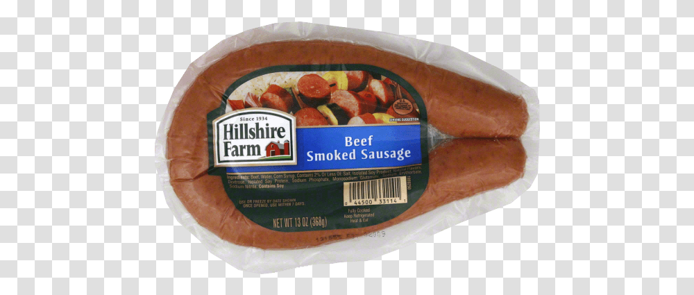 Hillshire Beef Smoked Sausage Calories, Pork, Food, Ham Transparent Png