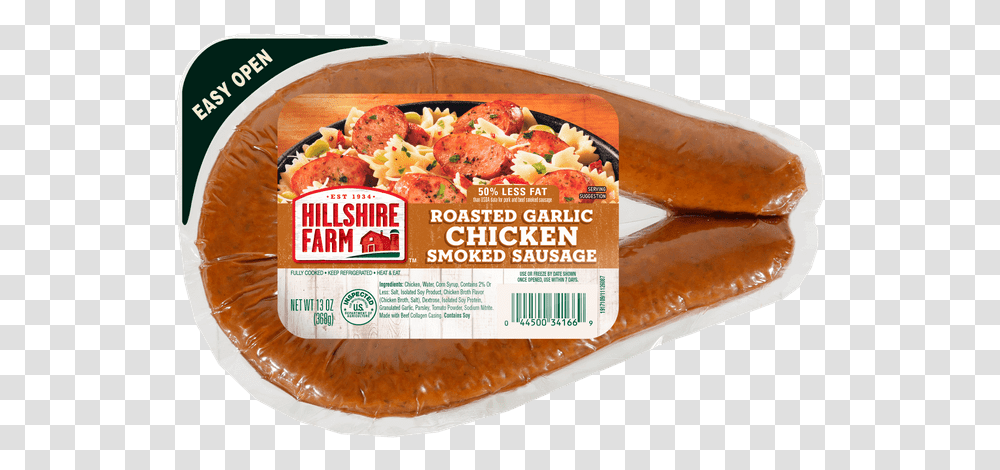 Hillshire Farm Turkey Smoked Sausage Rope, Food, Bread, Ketchup, Bagel Transparent Png