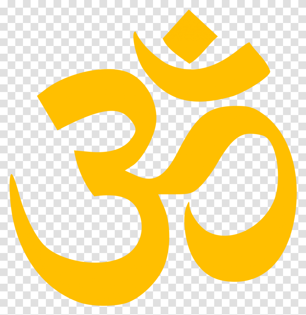 Hindu And Sikh Symbol Clipart Download Aum Symbol, Label, Alphabet, Logo Transparent Png