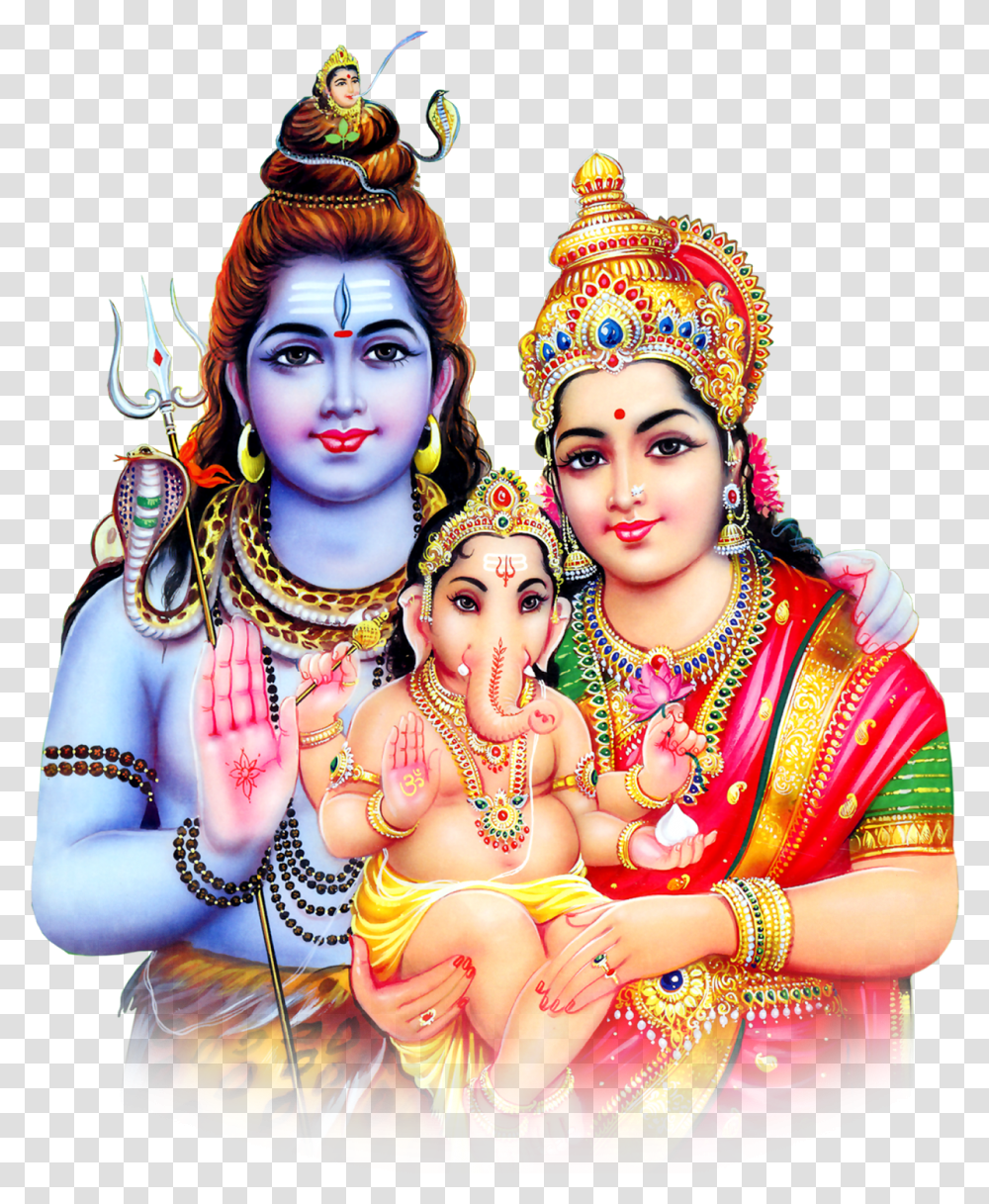 Hindu God Hd Hindu God Hd Images Shiva Parvathi Images, Person, Crowd, Festival Transparent Png