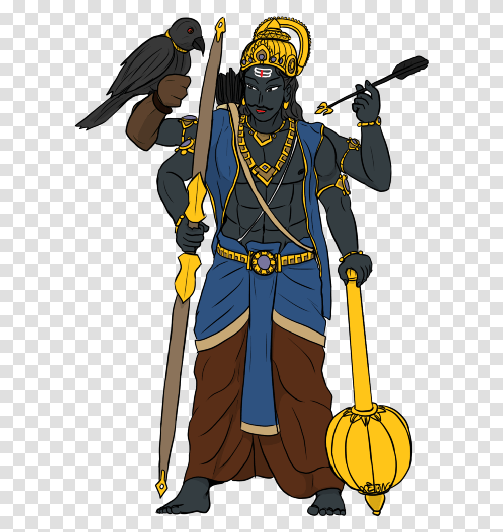 Hindu God Images Shani Dev, Person, Human, Bird, Animal Transparent Png