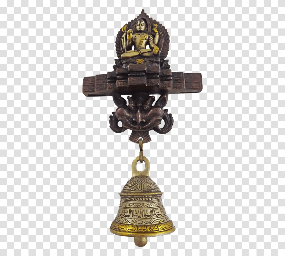 Hindu Lord Shivan With Bell Brass Statue 10 X 18 Brass, Bronze, Weapon, Weaponry, Costume Transparent Png