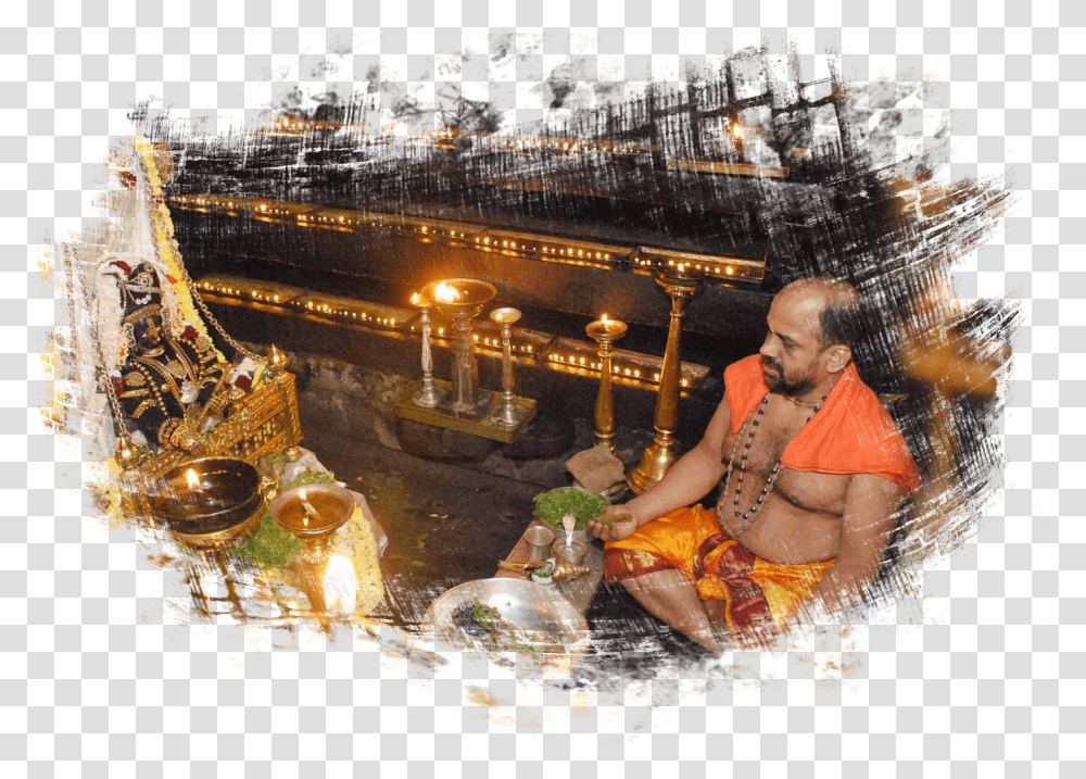 Hindu Temple, Person, Night Life, Candle, Lighting Transparent Png