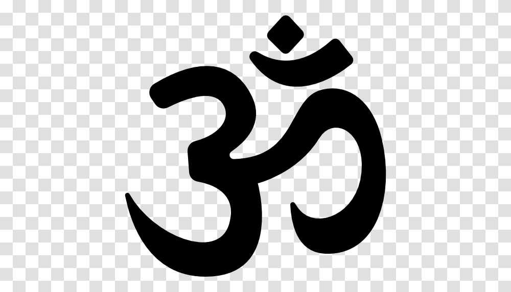 Hinduism Om Indian Yoga Oriental Meditation Asian Lotus, Gray, World Of Warcraft Transparent Png