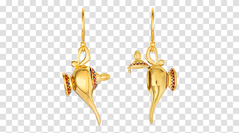 Hinged Magic Lamp Earrings By Rocklove Magic Lamp Aladdin Pendant, Accessories, Accessory, Gold, Jewelry Transparent Png