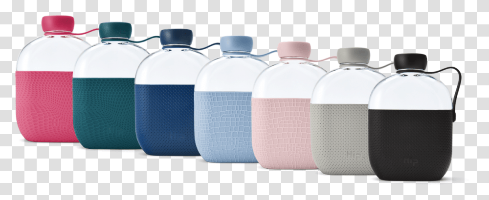 Hip Flat Water Bottle, Plastic, Jar, Porcelain Transparent Png