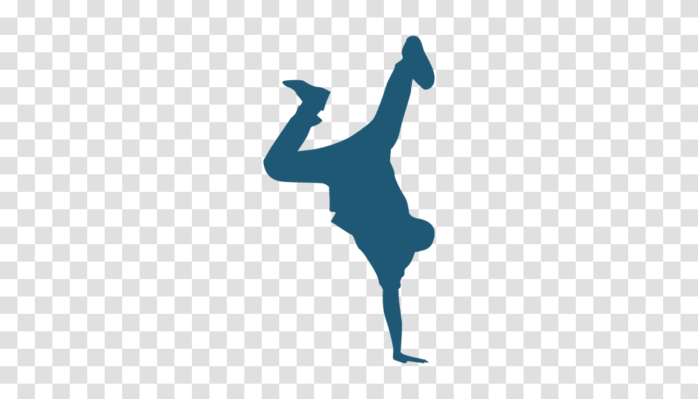 Hip Hop Dancer Man Handstand Silhouette, Person, Animal, Mammal, People Transparent Png