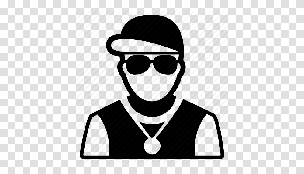 Hip Hop Man Musician Rap Rapper Urban Icon, Piano, Goggles, Accessories Transparent Png