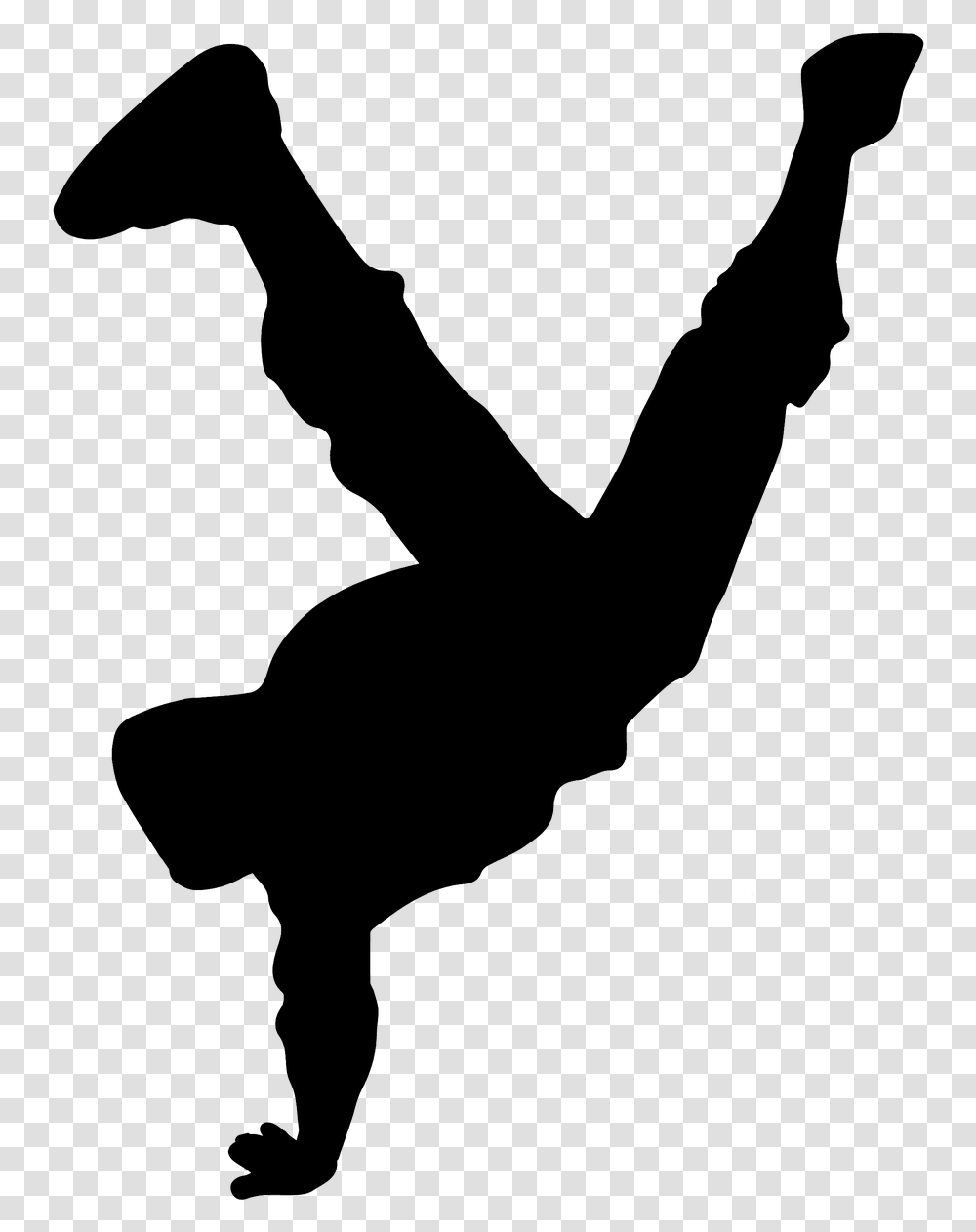 Hip Hop Silhouette Clipart Download Hip Hop Silhouette, Acrobatic, Leisure Activities, Gymnastics, Sport Transparent Png