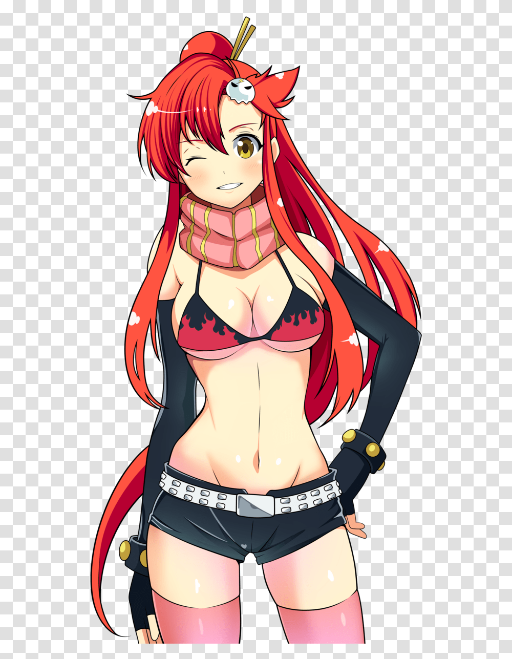 Hip Images Free Library Top 10 Sexiest Anime Girls, Clothing, Apparel, Comics, Book Transparent Png