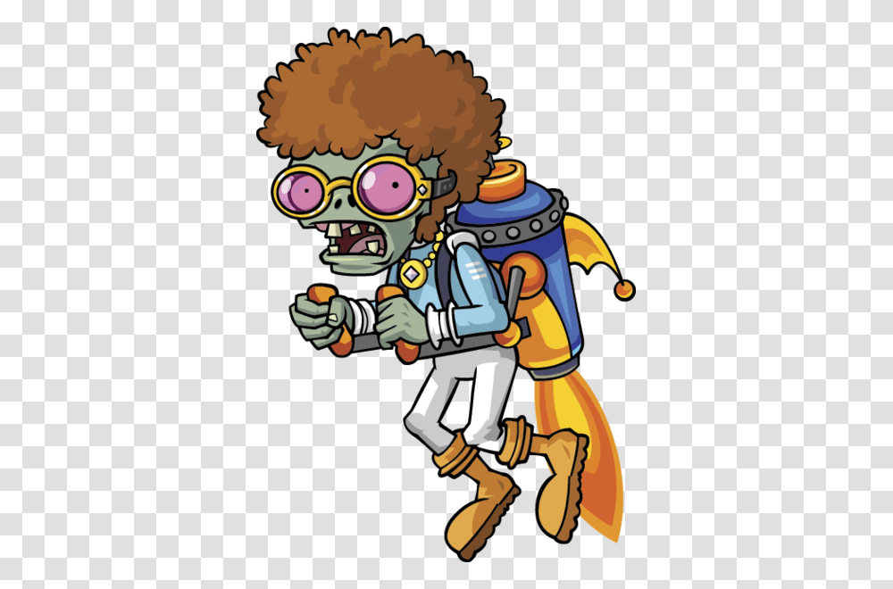 Hip Zombie In Jetpack, Robot, Performer Transparent Png