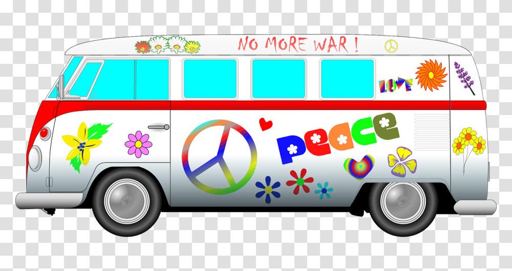 Hippie Bus Clip Art, Vehicle, Transportation, Tour Bus, Fire Truck Transparent Png