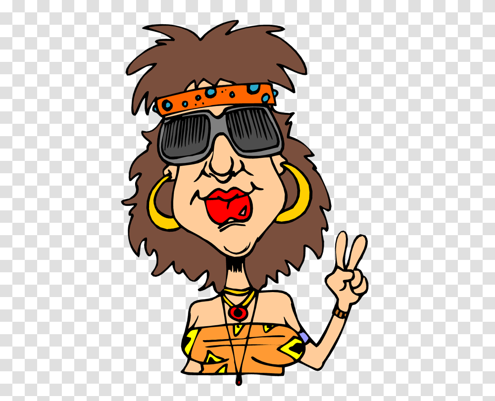 Hippie Cartoon Cliparts, Sunglasses, Accessories, Person, Face Transparent Png