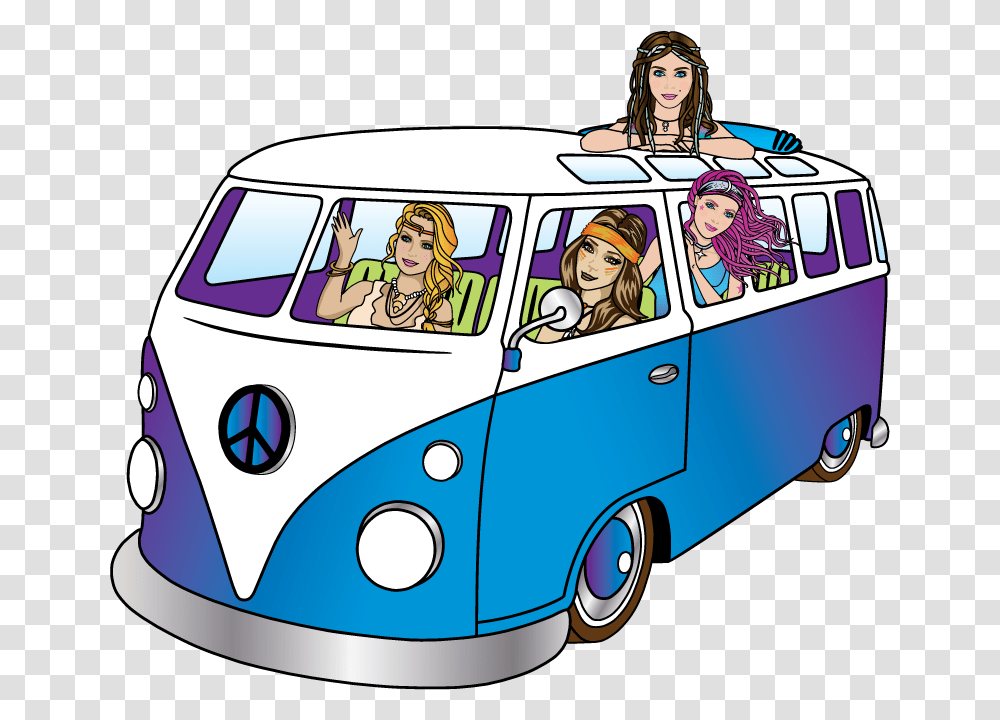 Hippie Chicks Vw Bus For Cbd Thc Chocolate Volkswagen Type, Van, Vehicle, Transportation, Caravan Transparent Png