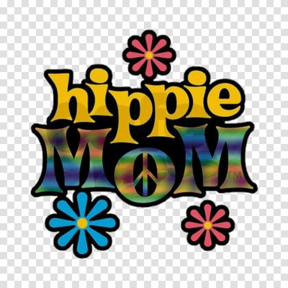 Hippie Mom Retro Flowers Psychedelic Floral Transparent Png