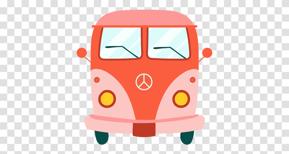 Hippie Van Free Van Hippie, Vehicle, Transportation, Bus, Caravan Transparent Png