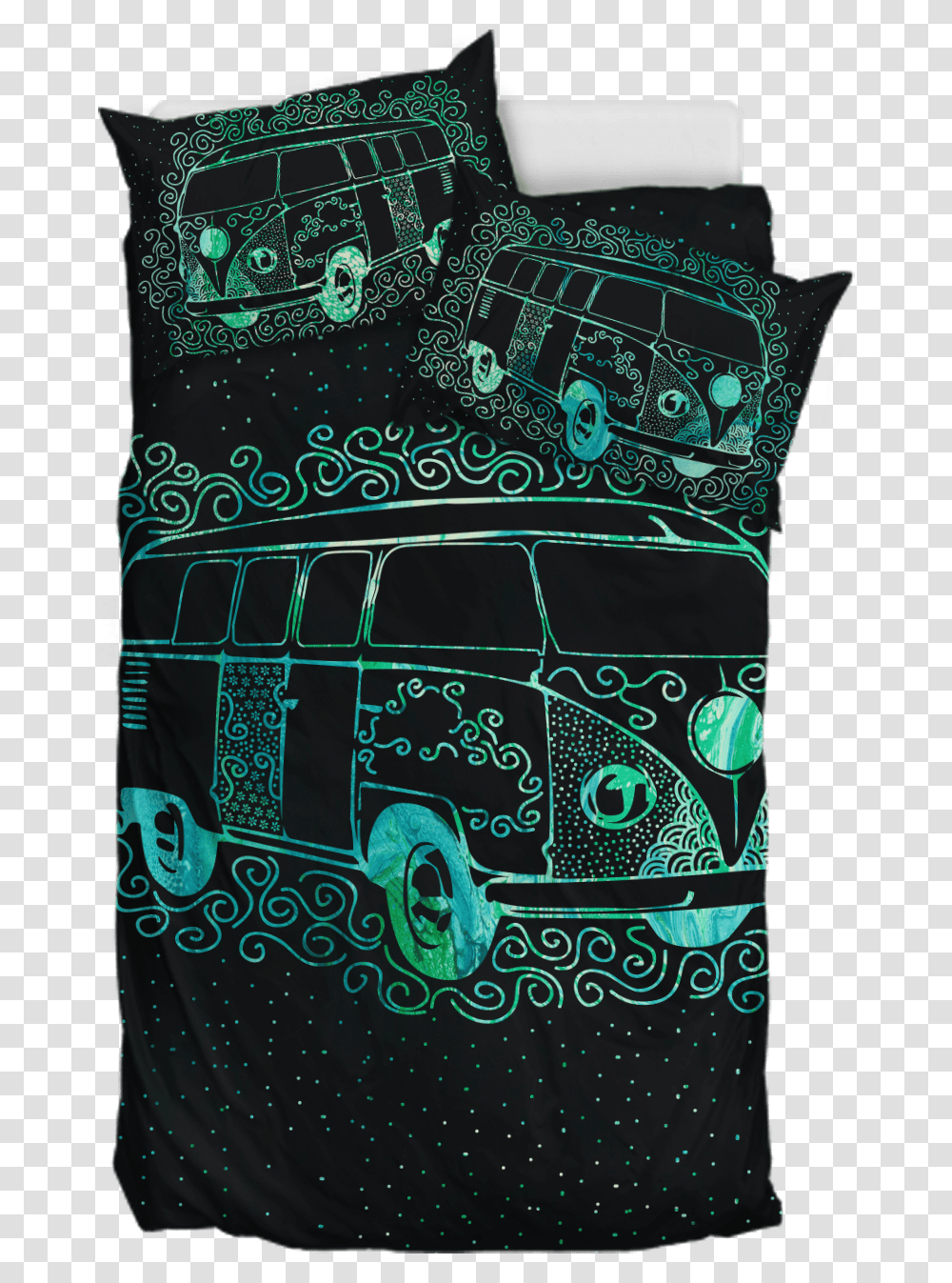 Hippie Van Hippie Bus Bedding, Pillow, Cushion Transparent Png