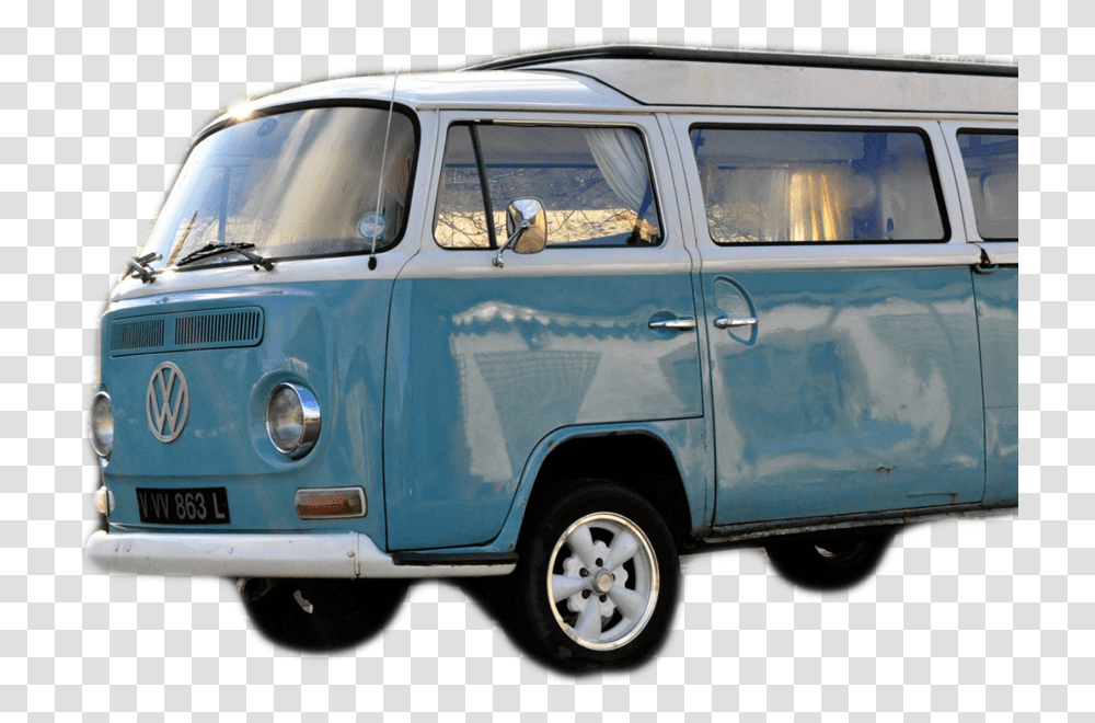 Hippie Van, Vehicle, Transportation, Truck, Minibus Transparent Png
