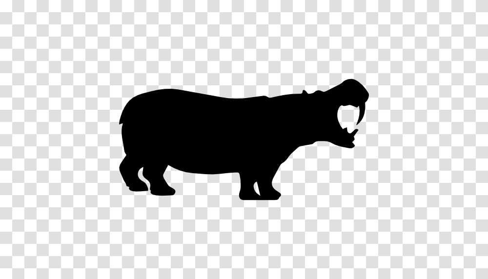 Hippo Animal Character Hippo Character Hippopotamus Animals Icon, Silhouette, Stencil, Mammal, Wildlife Transparent Png