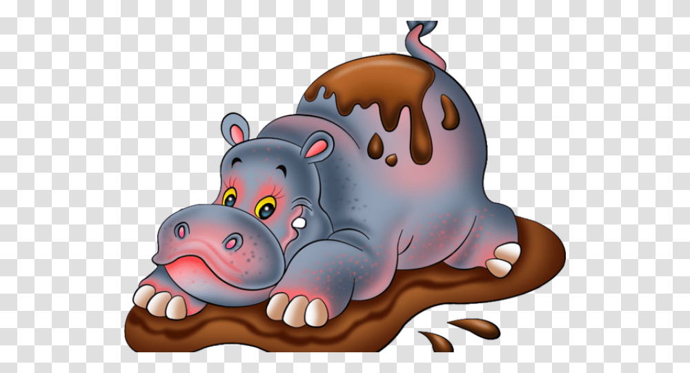 Hippo In Mud Clipart, Toy, Mammal, Animal, Wildlife Transparent Png
